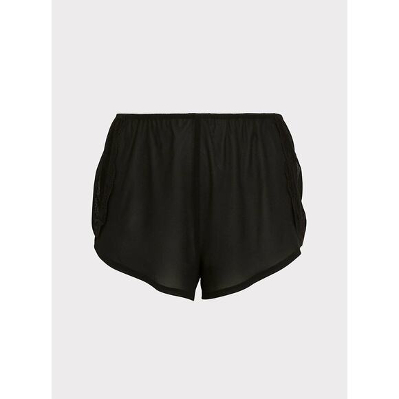 TORRID Black Chiffon & Lace Trim Sleep Shorts - Picture 3 of 6